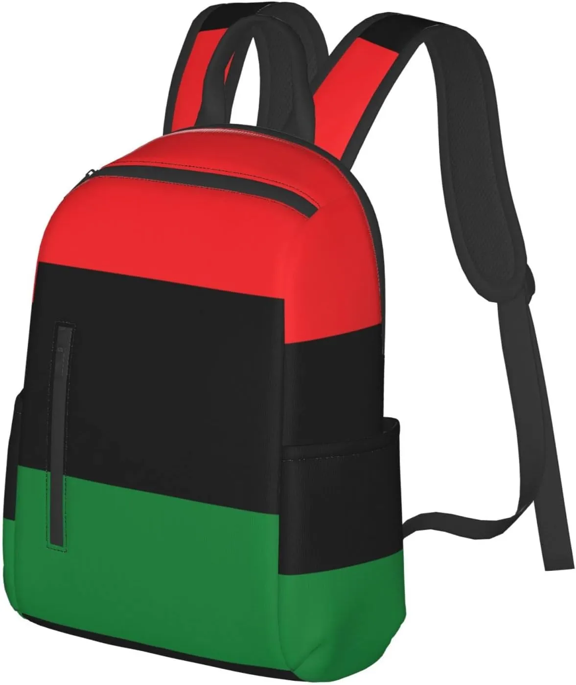 Women men travel laptop backpack water resistant anti-theft bag business computer backpack bookbag fashion casual outdoor daypack, for African American Flag