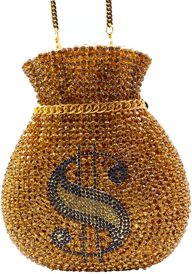 Women Money Pouch Evening Bag Sparkling Crystal Purses Rhinestones Wedding Party Prom Clutch