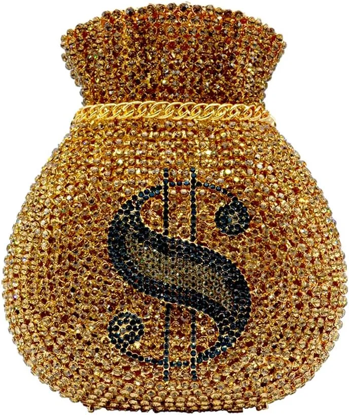 Women Money Pouch Evening Bag Sparkling Crystal Purses Rhinestones Wedding Party Prom Clutch