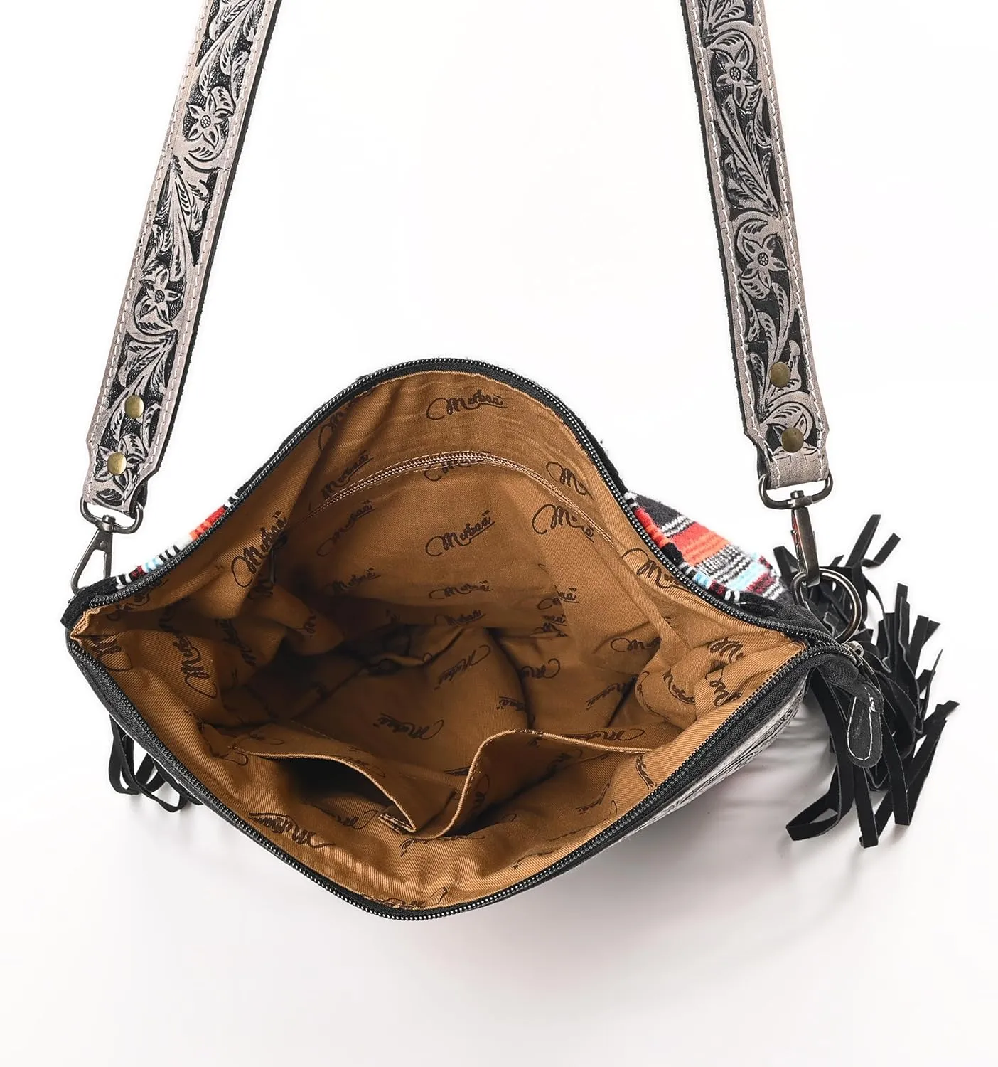 Women Natural Cowhide Leather Crossbody Bag With Adjustable Detachable Strap