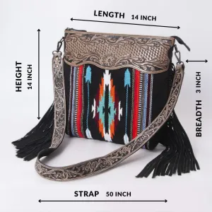 Women Natural Cowhide Leather Crossbody Bag With Adjustable Detachable Strap