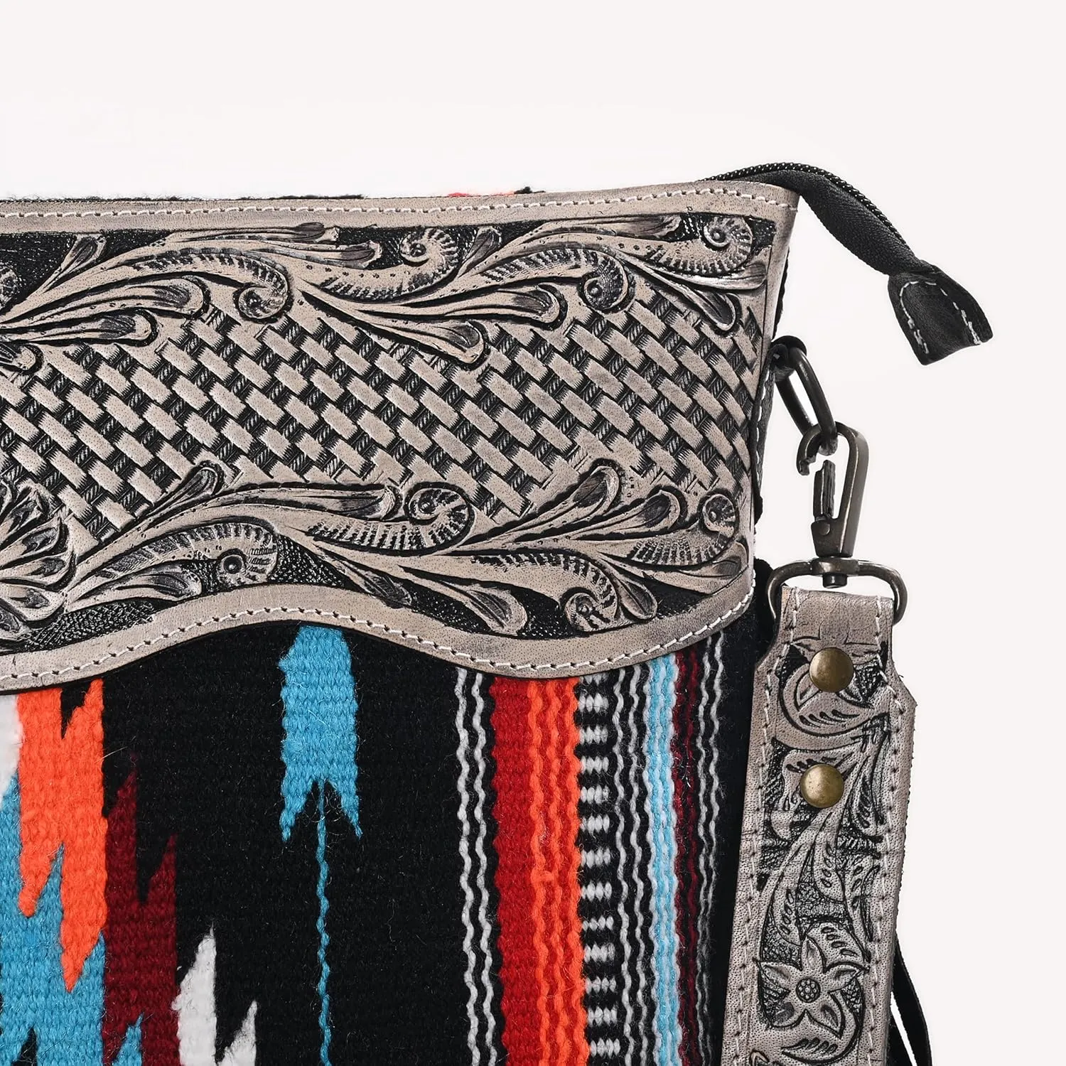 Women Natural Cowhide Leather Crossbody Bag With Adjustable Detachable Strap