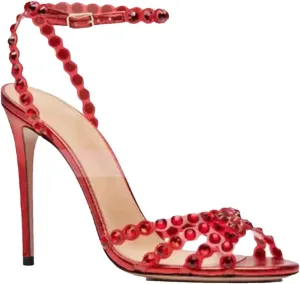 Women's Champagne Crystal Sandals, Multi-Rhinestone Evening Heels
