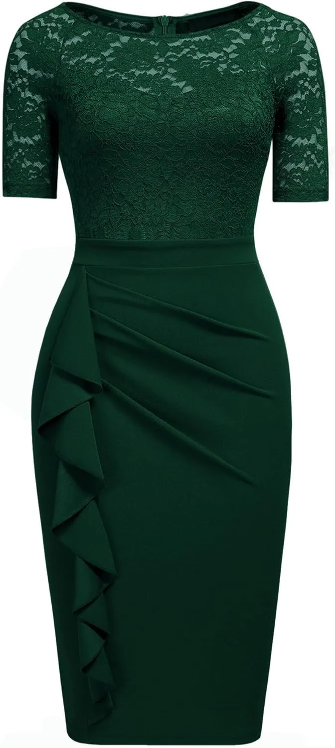 Womens Cocktail Dresses for Wedding Guest Evening Party Church Dress
