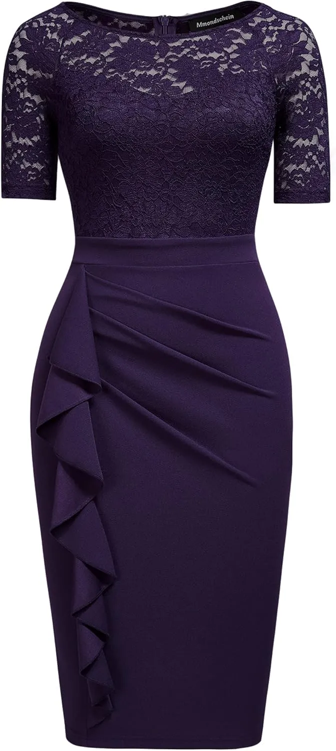 Womens Cocktail Dresses for Wedding Guest Evening Party Church Dress
