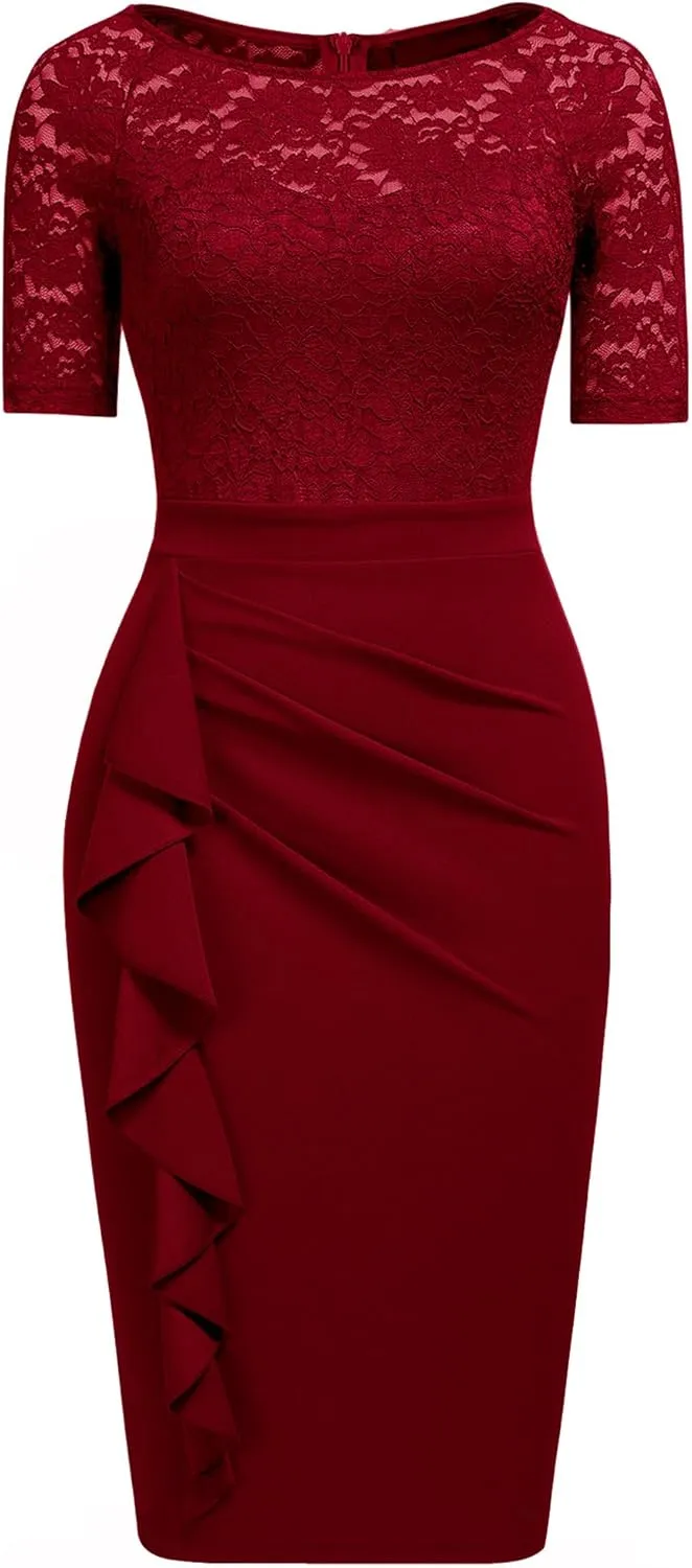 Womens Cocktail Dresses for Wedding Guest Evening Party Church Dress