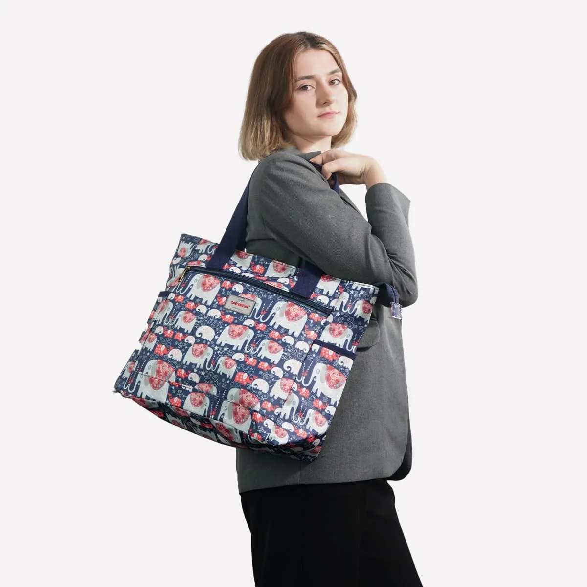 Women's Lightweight Waterproof Tote Bag Durable Designer Handbag with Zipper Travel Commute Everyday Use