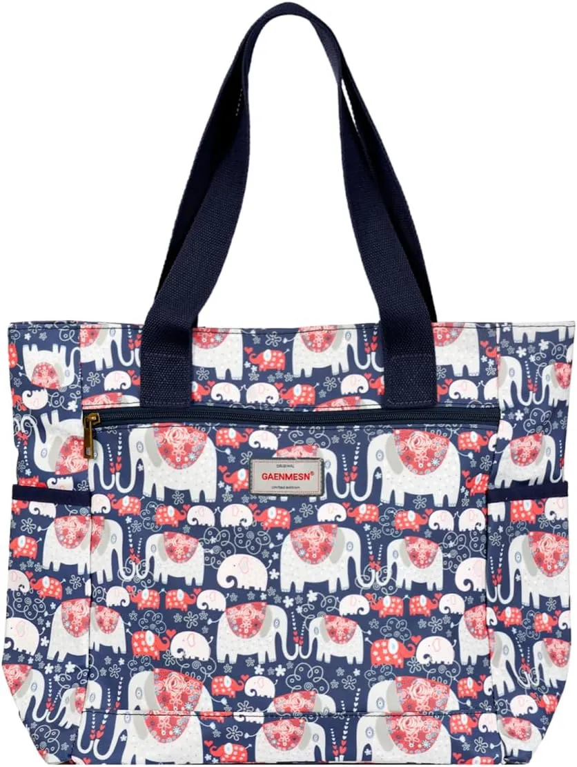 Women's Lightweight Waterproof Tote Bag Durable Designer Handbag with Zipper Travel Commute Everyday Use