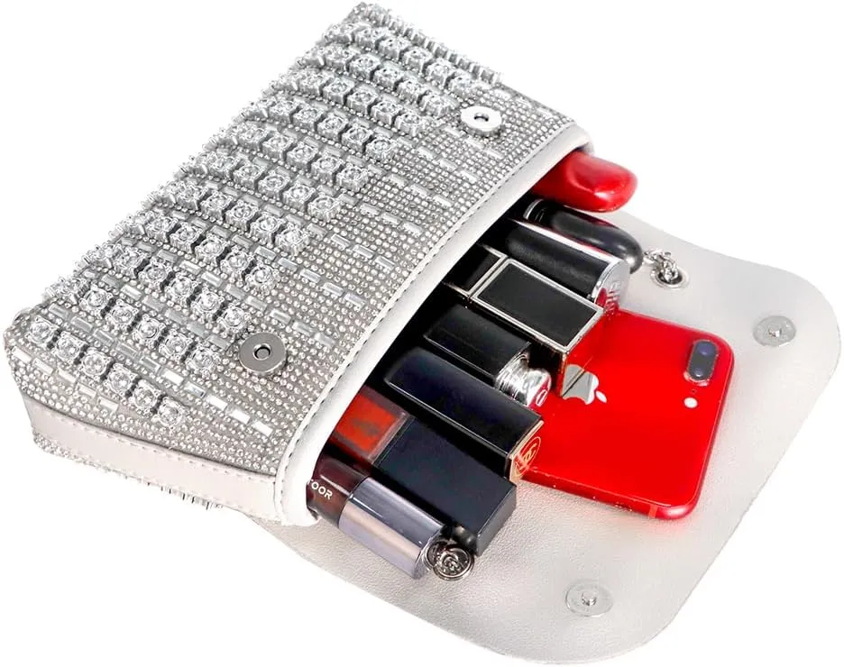 Women's Rhinestone Purse Luxury Diamond Shining Crossbody bag,matched with evening dress, long skirt, party, evening.