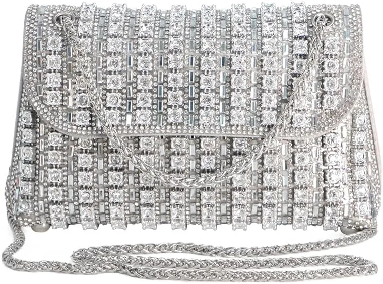 Women's Rhinestone Purse Luxury Diamond Shining Crossbody bag,matched with evening dress, long skirt, party, evening.