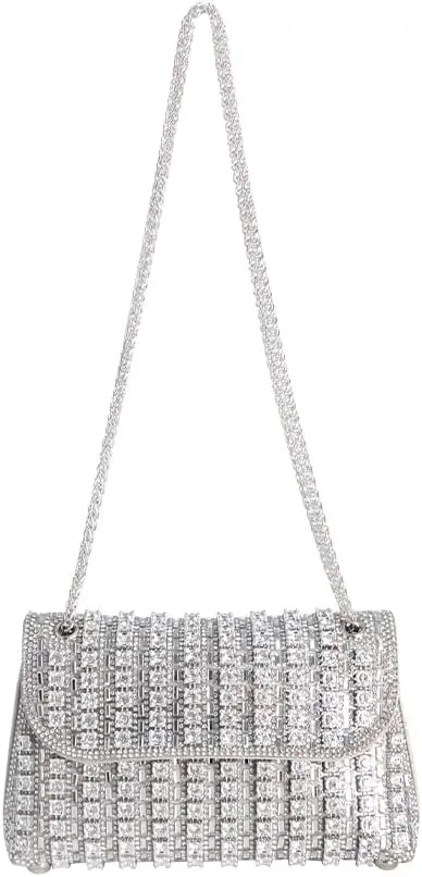 Women's Rhinestone Purse Luxury Diamond Shining Crossbody bag,matched with evening dress, long skirt, party, evening.