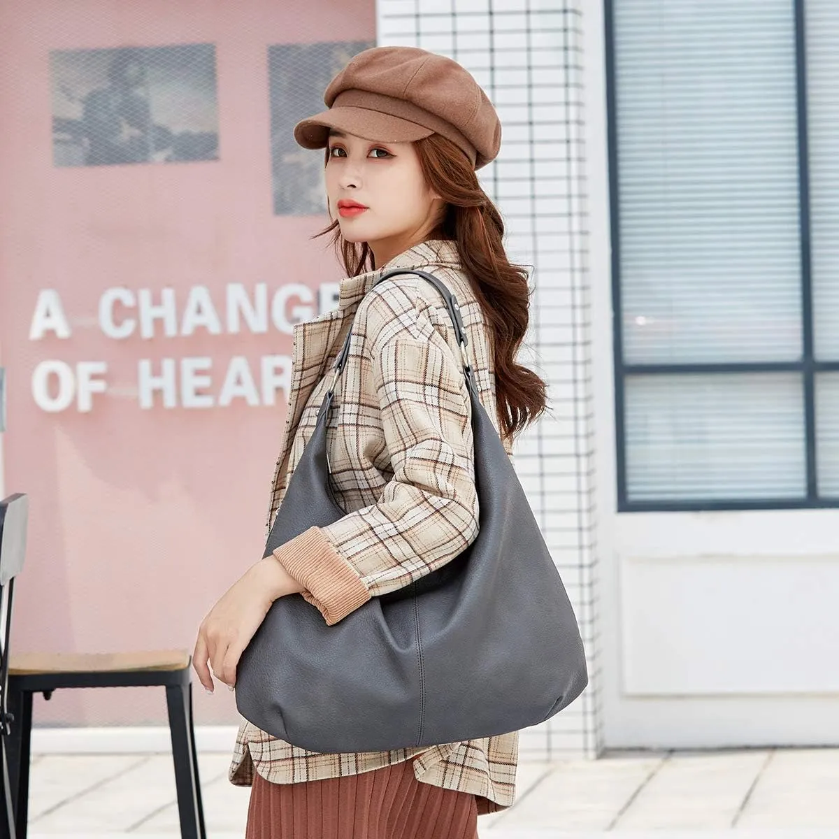 Women's Vegan leather Vintage Hobo Bags