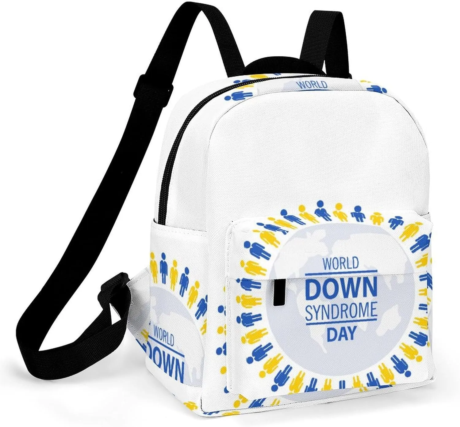 World Down Syndrome Awareness Day Backpacks Laptop Mini Backpacks for Women Travel Shoulder Bag Bookbag Rucksack Daypack 10 Inch
