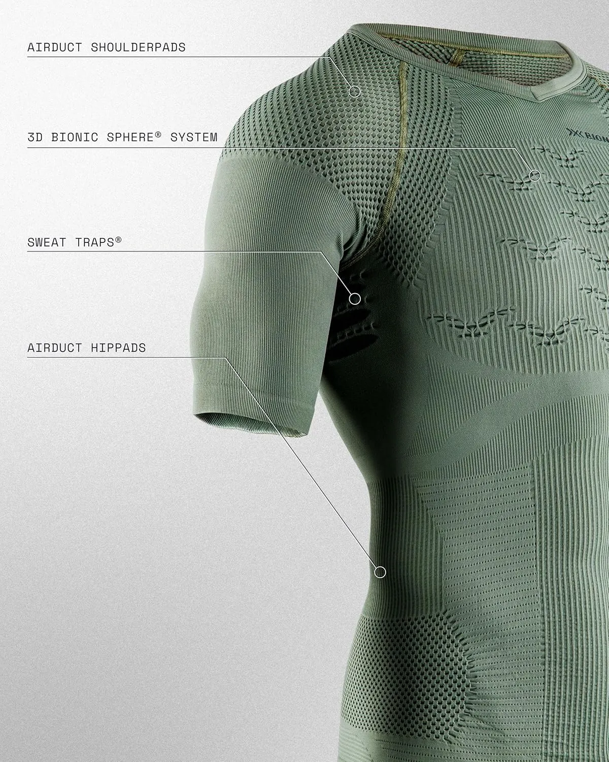X-Bionic® Combat Energizer 4.0 Men Compression Athletic Short Sleeve T-Shirt
