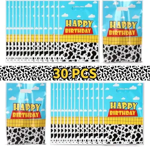 XSIUOTIS 30PCS Cartoon Story Birthday Party Gift Bags - 6.5x9.84Inch Fun Goodie Treat Bags For Party Supplies, Favors