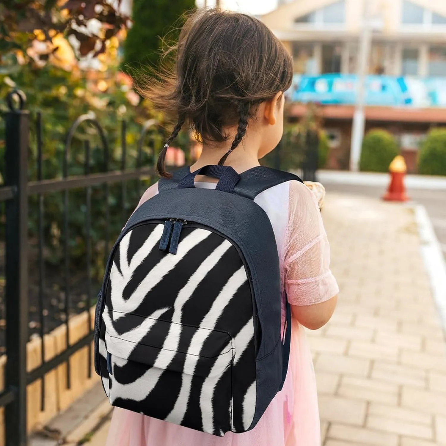 Zebra Animal Travel Backpack Casual Bag Lightweight Hiking Backpacks for Business, Travelling, Hiking