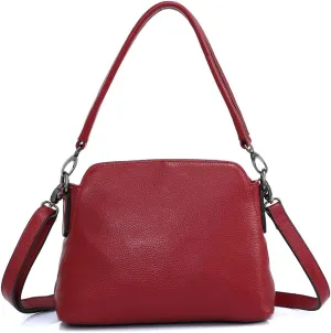 zency Genuine Leather Bags For Women Vintage Simple Small Handbag Casual Female Shoulder Crossbody Tote Bag Winter